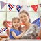 Pre-cut Fabric Patriotic Cotton Squares – 100 pcs 10 x 10 Inch Red White Blue Quilting Patchwork Fabric Bundle for 4th of July & Memorial Day DIY Crafts